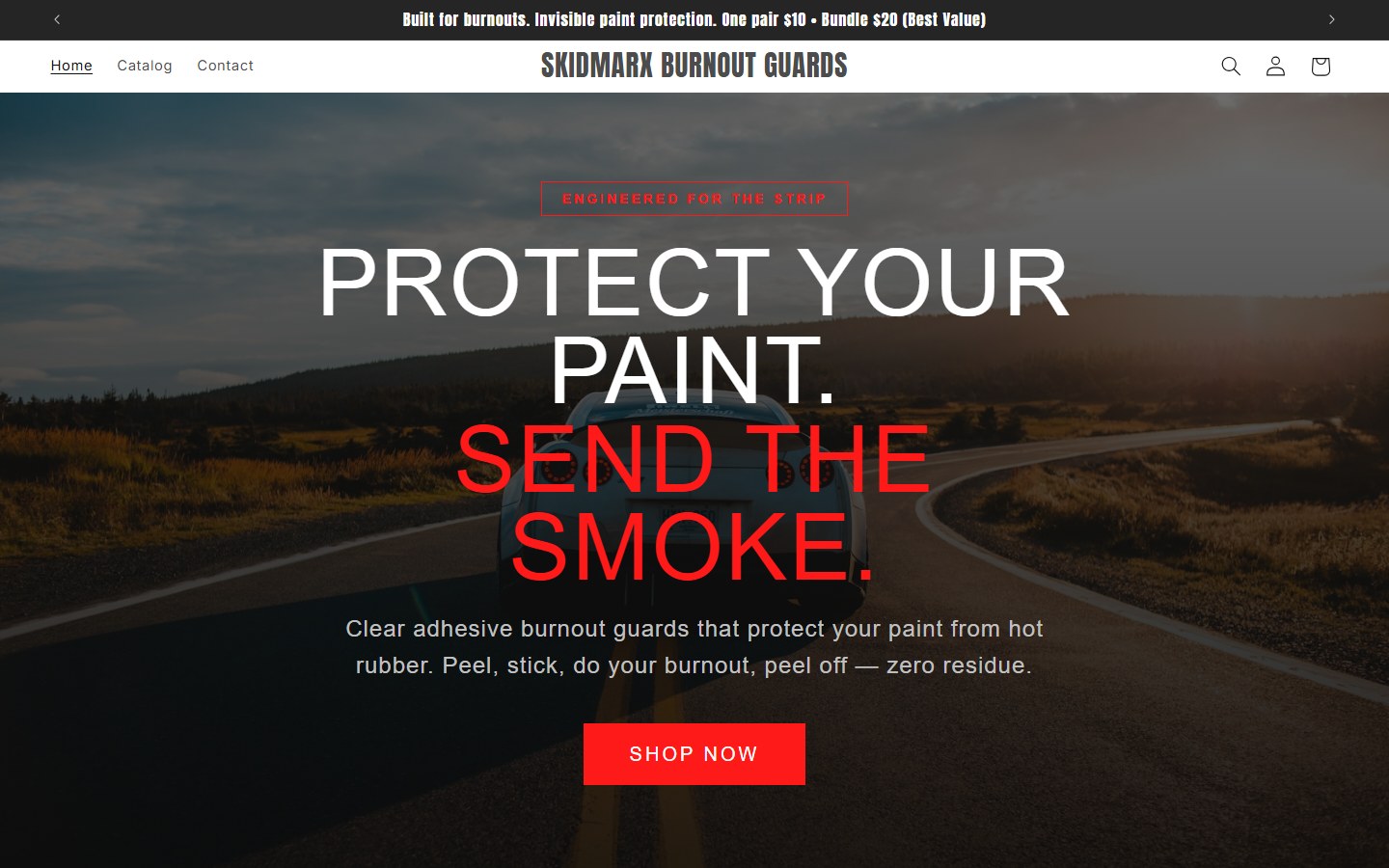 Skidmarx Burnout Guards website